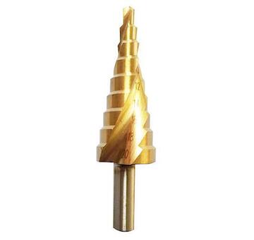 Strend Pro 420858 Vrták stupňovitý SD422, 10-45 mm, TiN, HSS 4241 spirálový, do kovu