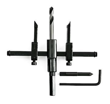 Strend Pro 420934 Vykružovač děr HT03-k-02, do dřeva a sádrokartonu, 30-120 mm, nastavitelný