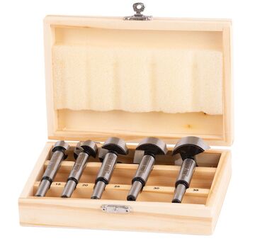 Strend Pro 420981 Sada vrtáků FS056, vrtáky Forstner, 5 kusů, 15-35 mm