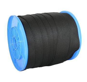 Strend Pro 432179 Upínací popruh WR50, 25 mm, černý, 70 m, PP, max. 190 kg