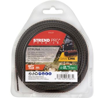 Strend Pro Garden 1111037 Struna na sečení Premium SawLine, 2,7 mm, L-15 m, zoubkovaná
