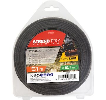 Strend Pro Garden 1111061 Silon na sečení Premium SawLine 2,7 mm, L-51 m, zoubkovaný
