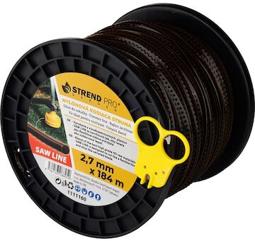 Strend Pro Garden 1111160 Struna na sečení Premium SawLine, 2,7 mm, L-184 m, zoubkovaná