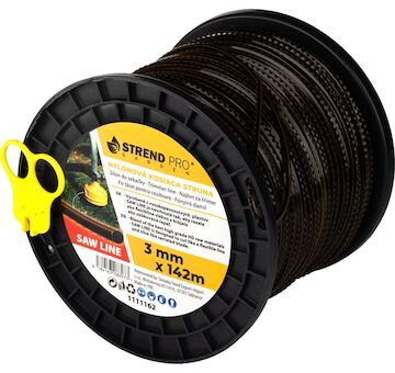 Strend Pro Garden 1111162 Struna na sečení Premium SawLine, 3 mm, L-142 m, zoubkovaná