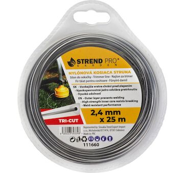 Strend Pro Garden 111660 Silon na kosení, sečení TriCut 2,40 mm, D-25 m, Trigon extreme, trojhranný