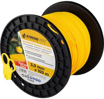 Strend Pro Garden 111810 ProCom Force 3,0 mm, midi Cívka L-100 m, s řezačkou, kulatá