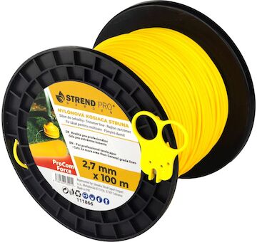 Strend Pro Garden 111866 ProCom Force 2,7 mm, midi Cívka L-100 m, s řezačkou, kulatá