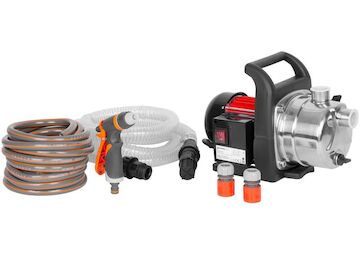 Strend Pro Garden 119540 Čerpadlo Garden, MJP1000, INOX, 1000W, 57 l/min, zahradní čerpadlo, kompletní sada