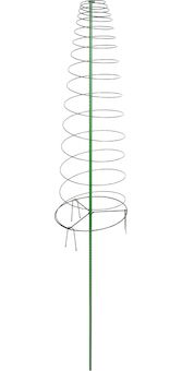Strend Pro Garden 2110269 Zahradní tyč GreenGarden TOMA, 165x30 cm +3 příchytky, spirálová, pro podporu rostlin a rajčat