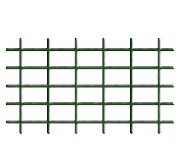 Strend Pro Garden 2110287 Zahradní mřížka MEK6 145x42,5 cm, 4/4,7 mm, PVC/ocel, opora pro květiny, zelená, zahradnictví