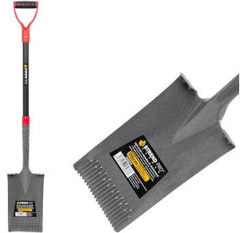 Strend Pro Garden 2110371 Garden ErgoBULL, rovná, drenážní lopatka, se sklolaminátovou rukojetí D 1150 mm