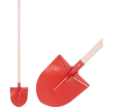 Strend Pro Garden 2111047 Lopata S510B Frankfurtská, červená, s násadou, 275x240 mm