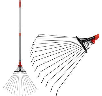 Strend Pro Garden 211431 Hrábě na listí R114, 15 lopatek, ventilátor, nastavitelné, kovová násada