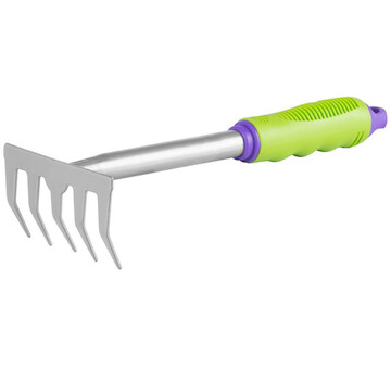 Strend Pro Garden 211554 Zahradní hrábě CT160730, 5 hrotů, ruční hrábě, 300 mm