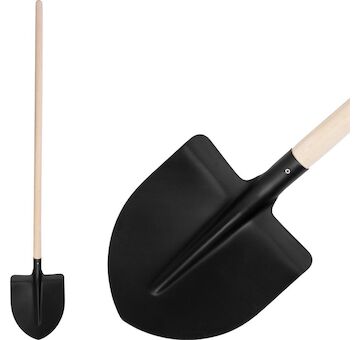 Strend Pro Garden 211702 Lopata S510SL.WH, špičatá, černá, dřevěná násada