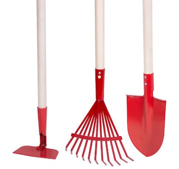 Strend Pro Garden 211822 Herrison 9357G MINI sada nářadí, zahradní, hrábě, lopata, motyčka, dřevěná násada 900 mm
