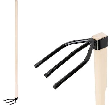 Strend Pro Garden 211983 Motyka , třírohá, dřevěná násada 120 cm