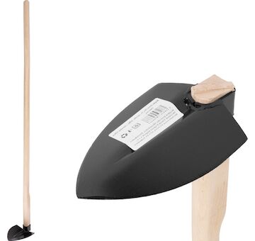 Strend Pro Garden 211985 Motyka , Fe, špičatá, velká, 370 g, dřevěná násada 120 cm