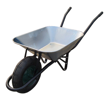 Strend Pro Garden 216692 kolečko, nafukovací kolo, Zn,korba 60 l