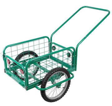 Strend Pro Garden 2170507 Vozík Victor, GREEN přepravní, nafukovací kola, max. 100 kg