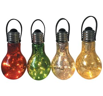 Strend Pro Garden 2171097 Žárovka Stella, 9x18 cm, 5 LED, 1xAA, bez baterie, balení. 24 ks