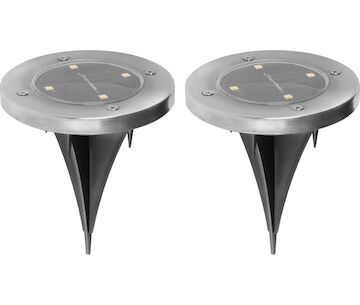 Strend Pro Garden 2171224 Lampa Gruid, 115x140 mm, solární, 4x LED, AA, balení. 2 ks