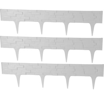 Strend Pro Garden 2171290 Palisade StonePalisade L-2,37 m, grafit, bal. 3 ks, 790x95/200 mm, UV