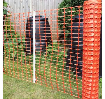 Strend Pro Garden 2171802 Vytyčovací síť BARRIER.NET, oranžová, plastová, 1 m, L-30 m, UV, HDPE, pro vymezení staveb a pozemků