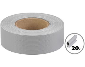 Strend Pro Garden 2172363 Paska EUROSTANDARD, 47,5 mm, L-35 m, stinici, seda, kryci, na plotove panely, s 20 klipsy