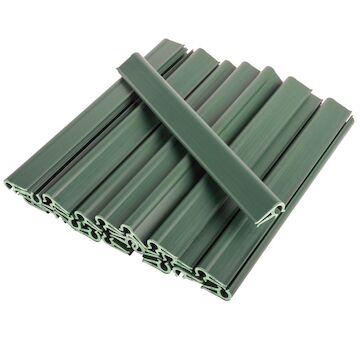 Strend Pro Garden 2172521 Klipy EUROSTANDARD, pro upevnění stínicí pásky 19 cm, zelené, RAL6005, balení. 20 ks