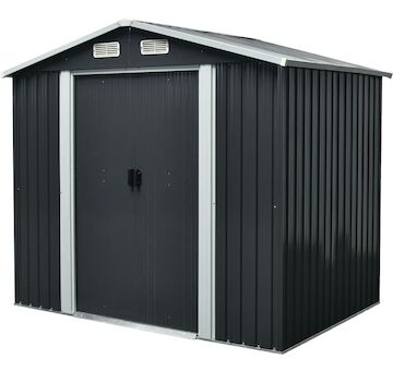 Strend Pro Garden 2172912 Domeček , zahradní, plech, antracit, 236x174x206 cm