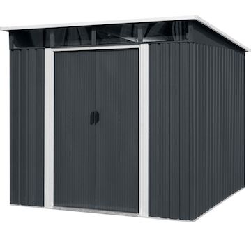 Strend Pro Garden 2172941 Domeček , zahradní, plech, antracit, 238x193x202 cm