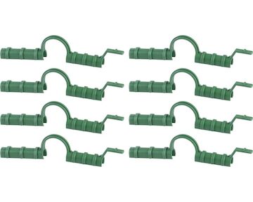 Strend Pro Garden 2173126 Klipsy pro uchycení fólie , na pařeniště, na fóliovník, zelené, 8 mm, bal. 8 ks