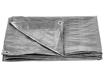 Strend Pro Garden 2173148 Plachta Tarpaulin Strong 4x5 m, 100 g/m, zakrývacia, strieborná, s okami