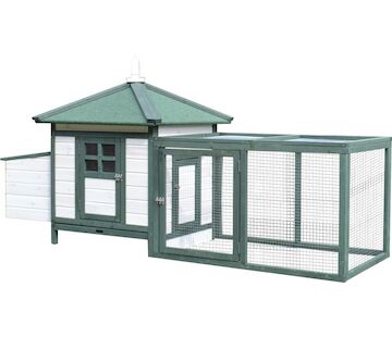 Strend Pro Garden 2173854 Kurník pro drůbež, se střechou, 196x76.5x98 cm
