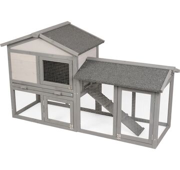 Strend Pro Garden 2173858 Kralikarna , pro drubez, se strechou, 147x54x85 cm