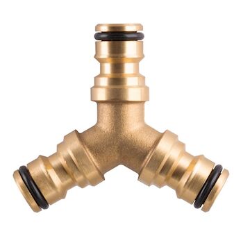 Strend Pro Garden 219379 Hadicová spojka GF121, typ Y, třícestná spojka, kovová, 3/4
