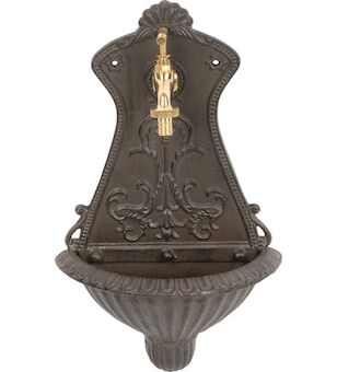 Strend Pro Garden 219915 Umyvadlo Garden LT-H20680, zahradní, hnědé, 250x115x415 mm