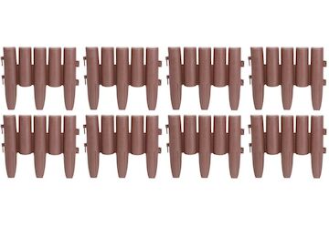 Strend Pro Garden 2211199 Palisáda GE037, 27x24 cm, PP, hnědá, flexi, L-2,16 m, balení. 8 ks