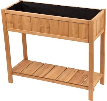 Strend Pro Garden 2213025 Záhon Garden, 89x33x76 cm, se spodní policí, dřevo, vyvýšený, s nohama
