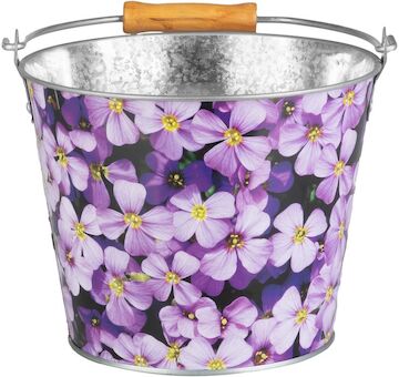 Strend Pro Garden 254710 Kbelík , 5 lit., kovové, potisk květiny/ovoce, různé druhy