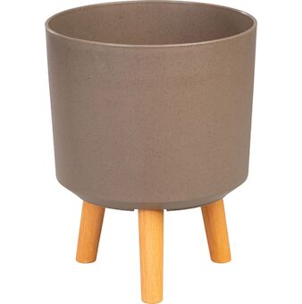 Strend Pro Garden 255628 Květináč , barva Kávový prášek, 24,5x24,5x31 cm