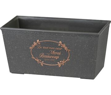 Strend Pro Garden 255634 Květináč , barva černá, 31x15x15 cm