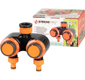 Strend Pro Garden 2560032 Časovač Garden, rozbočovač, záhradný, 2-way