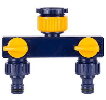 Strend Pro Garden 256399A Garden Hub TS3017, dvoucestná spojka, zahradní, s ventily