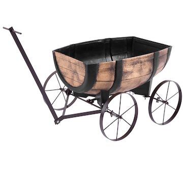 Strend Pro Garden 256829 Hrnec Woodeff, 41,5x29x19cm, vagon se sudem na whisky