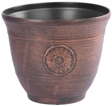 Strend Pro Garden 256944 Květináč , kovový efekt, měděný povrch, 25x30 cm