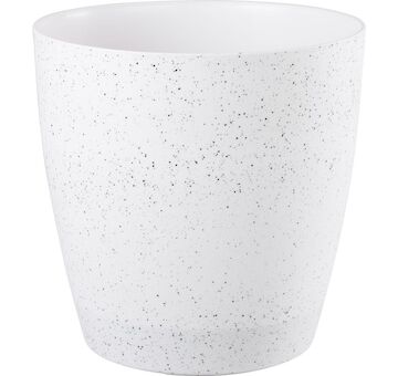 Strend Pro Garden 256966 Květináč Stone, 35x35 cm, bílý, efekt kamene