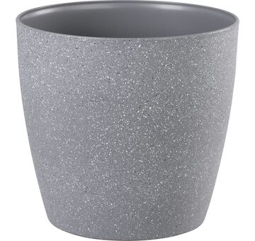 Strend Pro Garden 256970 Květináč Stone, 28x26 cm, šedý, efekt kamene
