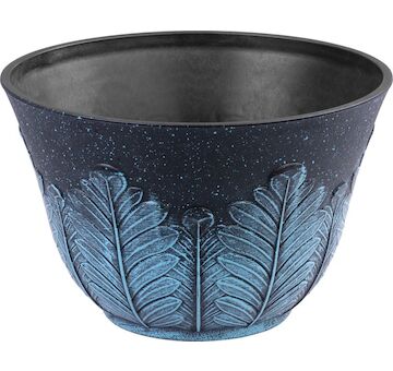 Strend Pro Garden 256989 Květináč Flower, 30x19 cm, šedo-modrý